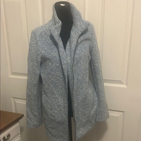 Banana Republic Light Blue Teddy Jacket   A - Picture 1 of 9